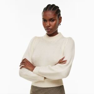 Wilfred Olivetta Light Birch Merino Wool Sweater In Medium